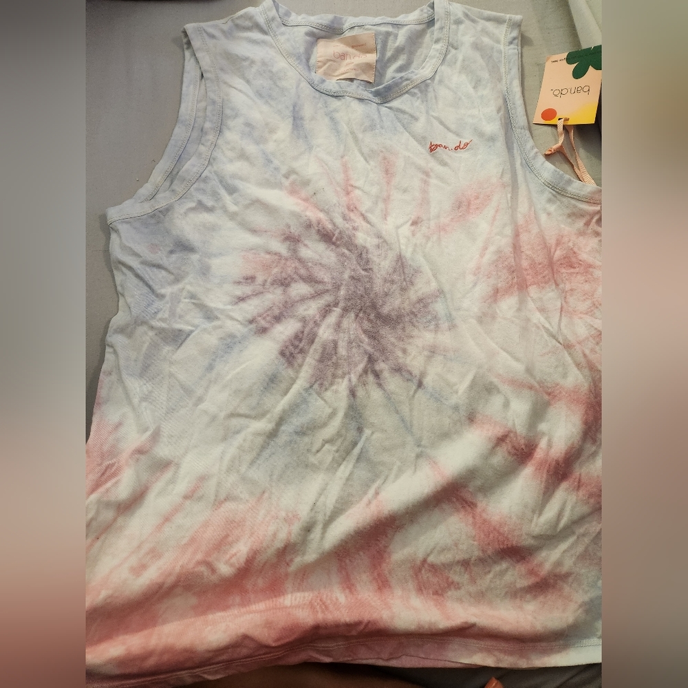 Bando, tie dye, size large, tank top